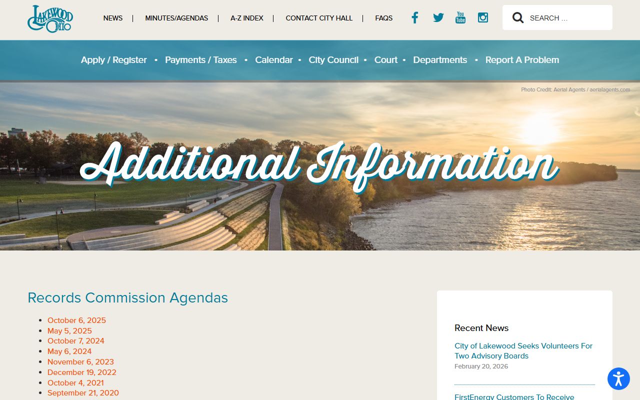 Lakewood Ohio police records request portal