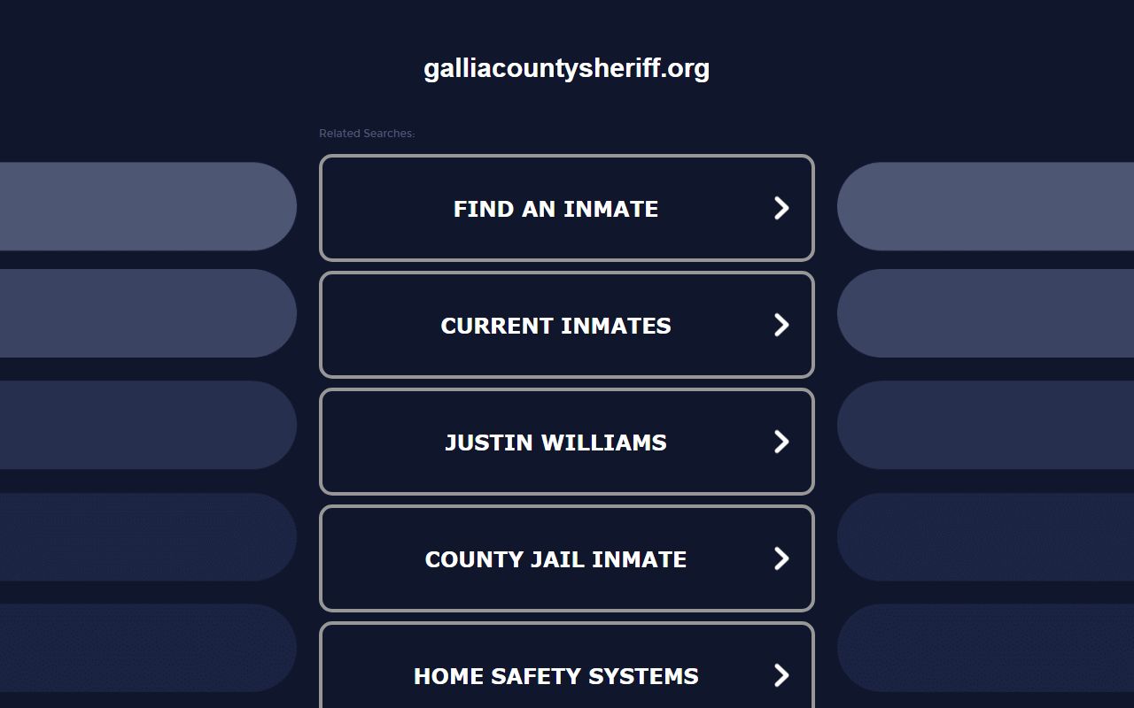 Gallia County Sheriff inmate list for police records access