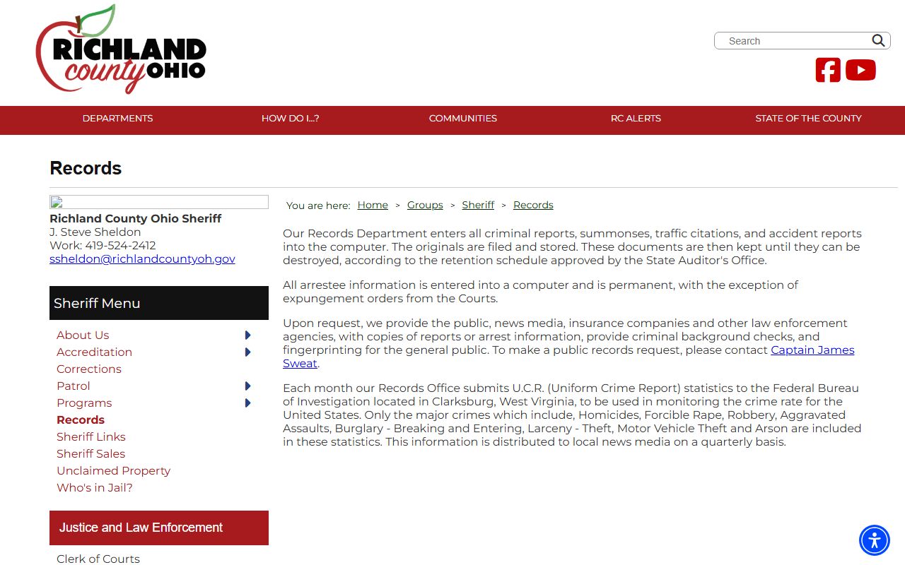 Mansfield Ohio police records portal